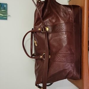 Marino Orlandi Unisex Large Leather Duffle Bag